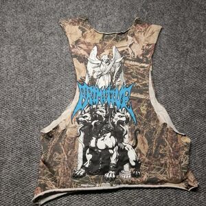 Men's GRUNGE Emo Street Work Out Camo XL Muscle T Gym Athletic Lifting Primitive